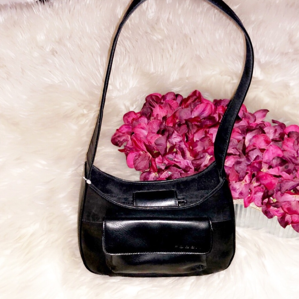 FOSSIL Vintage Y2K Shoulder Leather Bag